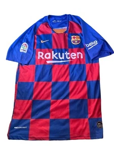 ANCIEN MAILLOT FC BARCELONE BARCA RAKUTEN FLOCAGE LIGA 10 MESSI NIKE TAILLE XXL - Imagen 1 de 4