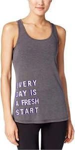 Ideology Womens Activewear Graphic Fitness Racerback Tank Top XL - Picture 1 of 2
