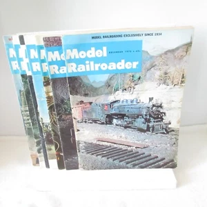 VINTAGE MODEL RAILROADER TRAINS "7" MAGAZINES JAN FEB JUNE JULY AUG SEPT DEC '72 - Picture 1 of 22