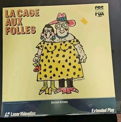 La Cage Aux Folles Laserdisc LD SEALED CBS Fox Ugo Tognazzi Michel Serrault VTG  - Image 1 of 3