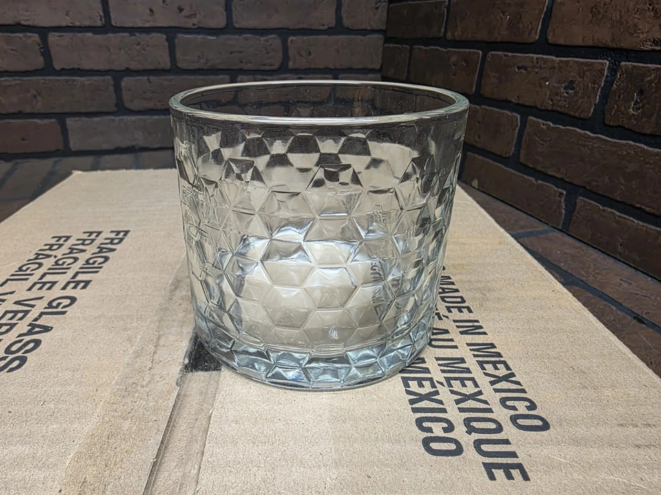 Libbey 18oz Hexagon Pattern Candle Jar Box Of 12 - Image 1 of 3