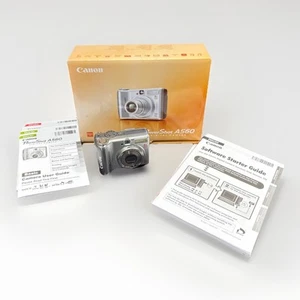 Canon PowerShot A560 7.1MP Digital Camera - Silver Tested And WORKING (M) - Picture 1 of 12