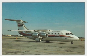 Wisconsin Airways - Airplane - USA - Postcard - 1980's - Mint - Picture 1 of 2