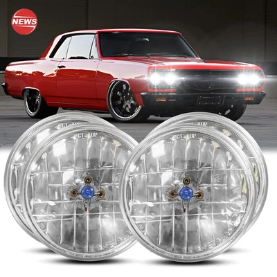 4x Faros redondos H4 de 5,75" 5-3/4" para camioneta GMC C15/C1500 1961-1972 C2500 Foto 1 de 4