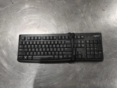 Good Condition Logitech K120 Wired USB Keyboard Black Tested Working - Image 1 of 3