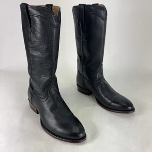 Botas Tecovas Mujer Talla 12 B The Harper Cuero de becerro Negro Vaquero Western - Imagen 1 de 9