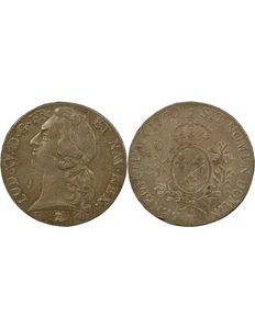 France Louis XV - Ecu Argent, au Bandeau - 1750 T Nantes - Foto 1 di 3
