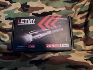 Tactical Flashlight S2000 PRO - Ultra Bright High Lumens LED - 2-Pack - Picture 1 of 3