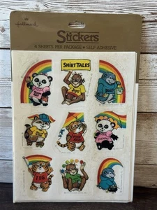 Vintage 1980’s SHIRT TALES Stickers Cute Funny Animals Critters NOS - Picture 1 of 2