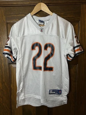 Camiseta deportiva vintage Reebok Matt Forte Chicago Bears #22 Road blanca juvenil grande Foto 1 de 4