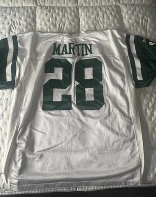 Camiseta de fútbol para hombre Reebok Curtis Martin #28 New York Jets talla 56 Foto 1 de 2