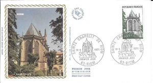 FRANCE 1971 FDC SAINTE CHAPELLE DE RIOM YT 1683 - Imagen 1 de 1