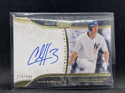 2016 Topps Tier 1 CHASE HEADLEY New York Yankees AUTO #218/249 - Image 1 of 4