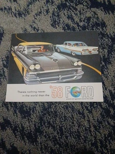 Ford Händleranzeige 1958! Ideal für Rahmung oder Display - Bild 1 von 1