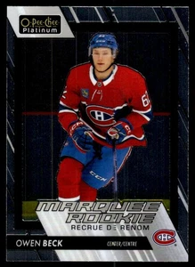 2023-24 O-Pee-Chee Platinum Marquee Rookies Owen Beck Rookie Montreal Canadiens - Bild 1 von 3