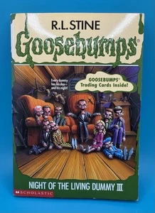Goosebumps #40 Night of the Living Dummy III/R.L. Stine/1st print /with cards - Picture 1 of 8