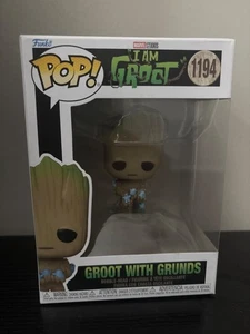Funko Pop! Vinyl: Marvel - Groot With Grunds #1194 BESCHÄDIGTE BOX - Bild 1 von 2