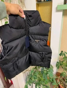 Prada Re-nylon Cropped Down Vest, Women  Size M - Picture 1 of 16