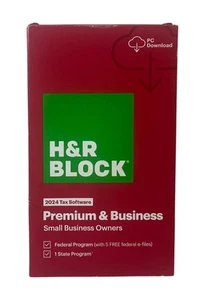 H&R Block Steuersoftware Premium & Business 2024 [Boxed Key Card] - Bild 1 von 2