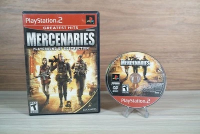 Mercenaries: Playground of Destruction (PlayStation 2, 2005) Complete CIB MINT - Image 1 of 4