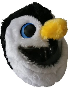MOTORCYCLE COVER MOTORBIKE FUNNY COVER CRAZY CASE HELMET COVERS HEEDS PENGUIN - Picture 1 of 5