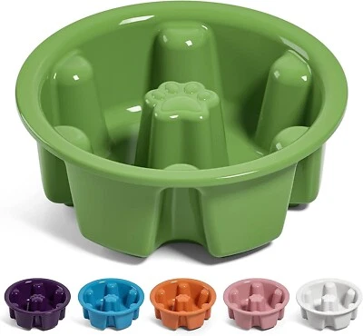 LE TAUCI PET Slow Feeder Dog Bowls Ceramic, 1.5 Cup Dog Bowls