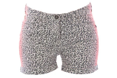 Scotch & Soda Maison Scotch Women's Leopard Print Denim Shorts - Image 1 of 3