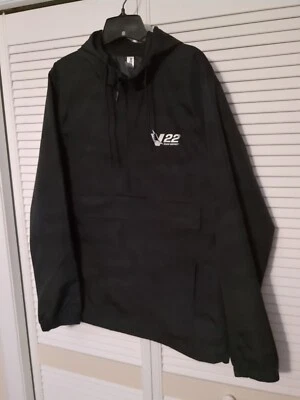 CHAQUETA BOEING V-22 Team OSPREY Capucha Media Cremallera Frontal Bolsa Negra Camuflaje Mediana Foto 1 de 4