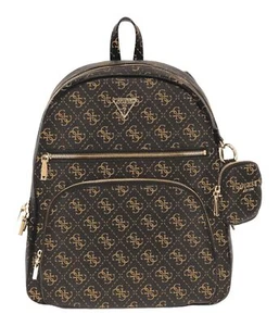 GUESS Power Play II Tech Backpack L Rucksack Rucksack Brown Logo dunkelbraun Neu - Bild 1 von 1