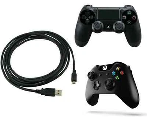 5 Meter Play & Charging Ladekabel PASST FÜR PS4, Xbox One Controller GamePad - Bild 1 von 4