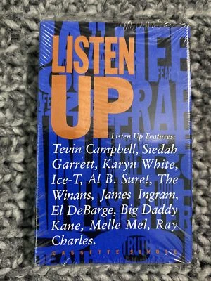 Cassette Tape Single New Sealed 1990  Listen Up. Ray Charles. - Image 1 of 3