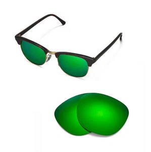 Walleva Emerald Polarized Lenses For Ray-Ban Clubmaster RB3016 49mm Sunglasses - Foto 1 di 5