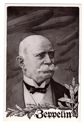 Zeppelin/ Flugpost Graf Zeppelin Portraitkarte unbenutzt (T7016 - Bild 1 von 2