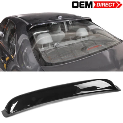 Fits 04-08 Acura TSX Black Rear Window Roof Visor Spoiler Wing ABS Plastic - Image 1 of 4