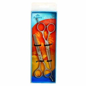 2 pares de peluquerías peluquero conjunto corte adelgazamiento tijeras tijeras - Imagen 1 de 1