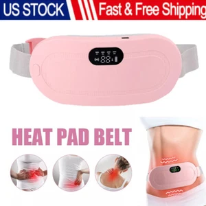 Cinturón de almohadilla vibratoria menstrual con calefacción eléctrica para aliviar el dolor del período calambres regalo - Imagen 1 de 16