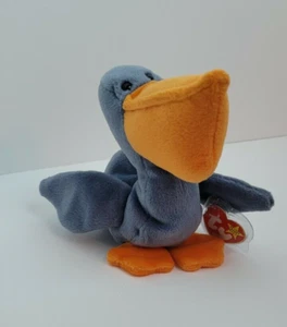 NWT, "SCOOP" THE PELICAN BEANIE BABY, 7/01/96, RETIRED, RARE - Picture 1 of 9
