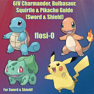 6IV Shiny Charmander Bulbasaur Squirtle Pikachu Gigantamax Pokemon Sword Shield - Picture 1 of 10