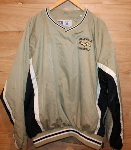 Vintage Russell Athletic Daleville Baseball Pullover Windbreaker Jacket X-Large Cover