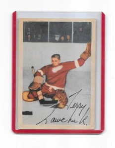 1953-54 Parkhurst hockey-Terry Sawchuk original-DETROIT REDWINGS-FREE SHIP WW - Bild 1 von 3