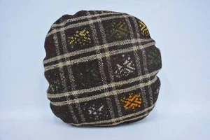 20"x20" Brown Cushion Case, Kilim Cushion Sham, Ethnical Kilim Rug Pillow - Picture 1 of 6
