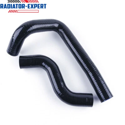 Manguera de refrigerante de radiador de silicona negra para Mazda RX7 RX-7 FD3S FD Turbo 1993-1997 Foto 1 de 4