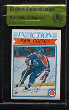 1982-83 O-Pee-Chee Paul Coffey #102 BAS Certified Beckett Auth Sticker Auto HOF