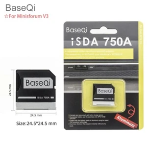 BaseQi für Minisforum V3 Aluminium Micro SD Adapter Speicherkartenleser - Bild 1 von 7
