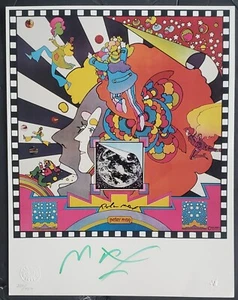 PETER MAX (1937) USA 1992 UN UNITED NATIONS SIGNED LITHOGRAPH PAINTING COA #/750 - Picture 1 of 6