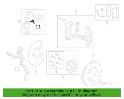 ( 1 ) GENUINE GM 11569590 Brake Caliper Hose Banjo Bolt - Image 1 of 2