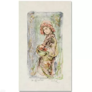 Edna Hibel ""Mildred"" handsignierte limitierte Lithographie - Bild 1 von 2