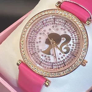Orologio Barbie Silhouette, Movimento al quarzo e Strass con Cinturino Rosa Caldo - Foto 1 di 10