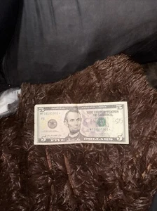 Series 2013 5 Dollar Bill Star Note Rare  Low Serial￼ - Picture 1 of 3