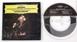 SMETANA 4 Symphonic Poems-Kubelik DGG Reel Tape 7 1/2 IPS - Imagen 1 de 2